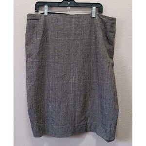 MM. Lafleur Cobble Hill Skirt Size 2+ Knee Length Plaid Black